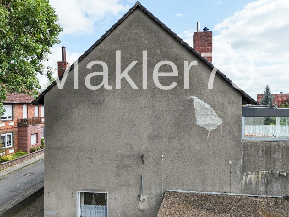 Ansicht Giebel Zweifamilienhaus Ilsede / Klein Ilsede