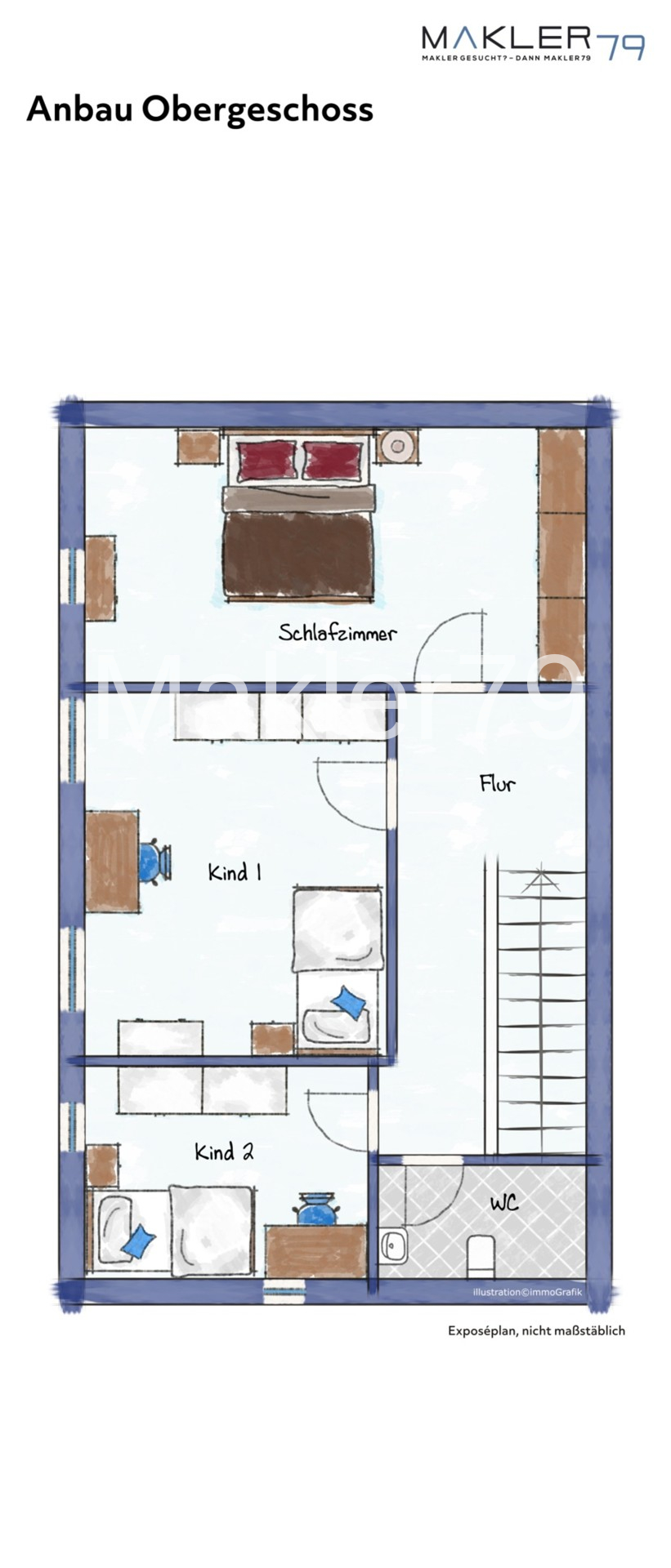 Grundriss Anbau OG Haus Frellstedt