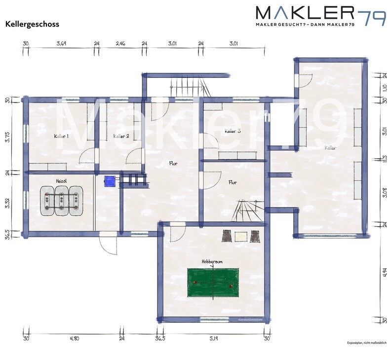 Grundriss Keller Einfamilienhaus Peine / Stederdorf