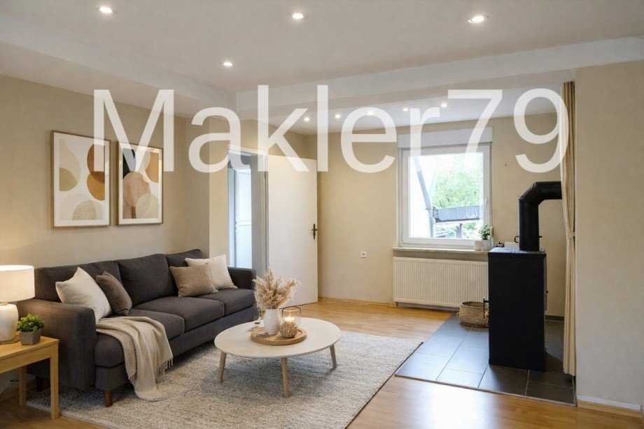 Wohnzimmer m�bl. Reihenmittelhaus B�ddenstedt / Offleben