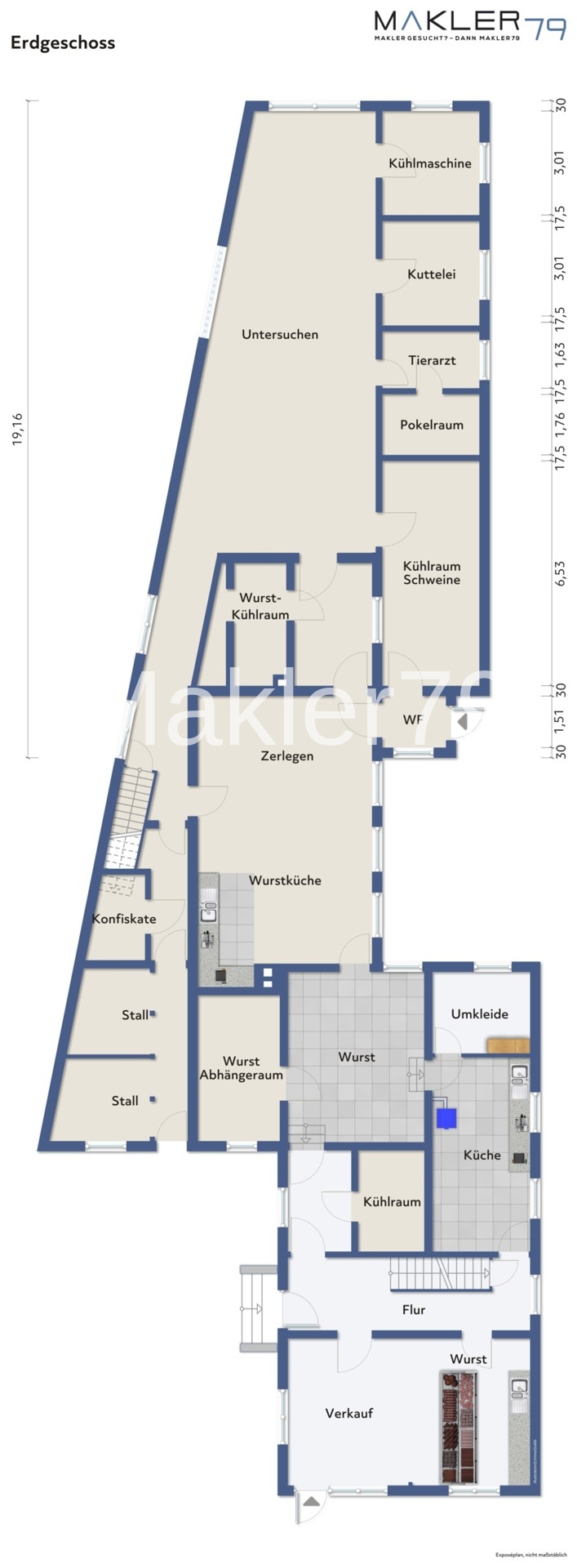 Exposeplan Gewerbe Haus Wendeburg