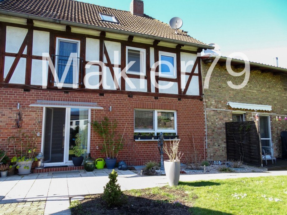 Terrasse Haupthaus und Anbau Haus Frellstedt