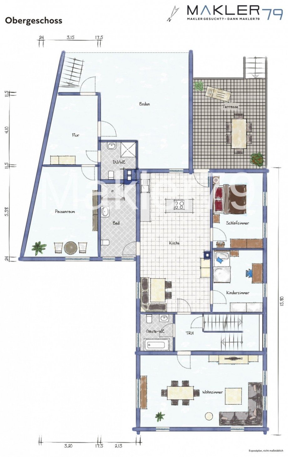 Exposeplan Wohnung Haus Wendeburg