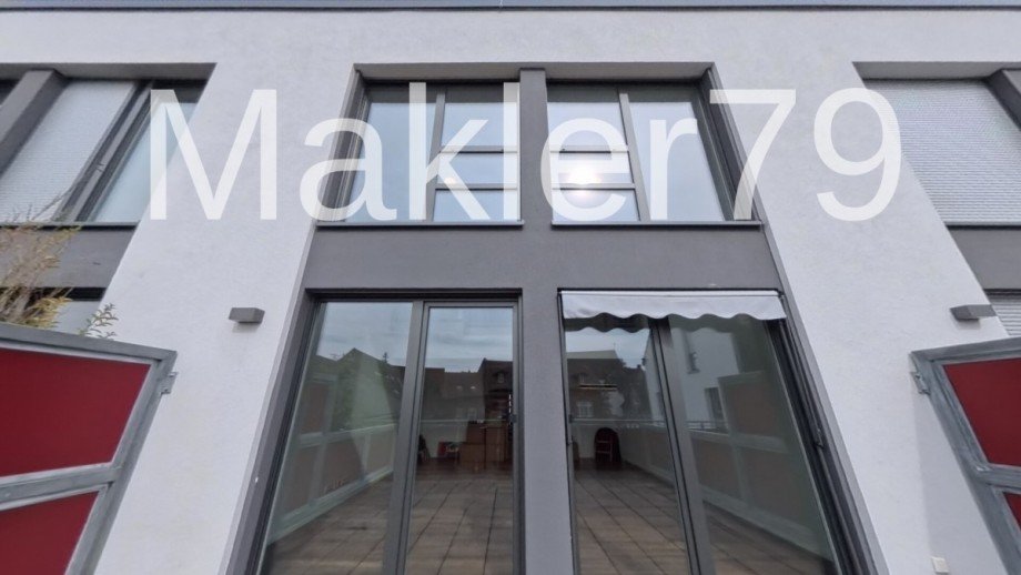 Glasfront Terrasse Penthousewohnung Helmstedt