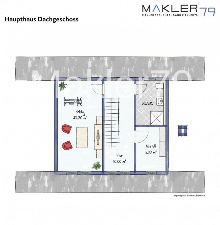 Grundriss Haupthaus DG Haus Frellstedt