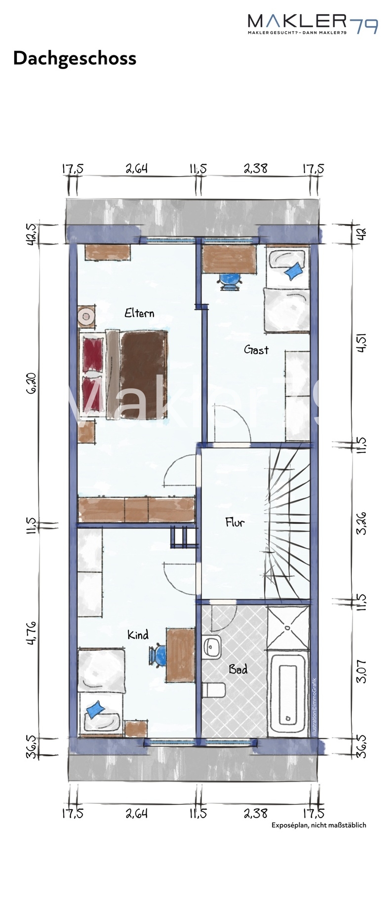 Dachgeschoss Reihenmittelhaus Velpke