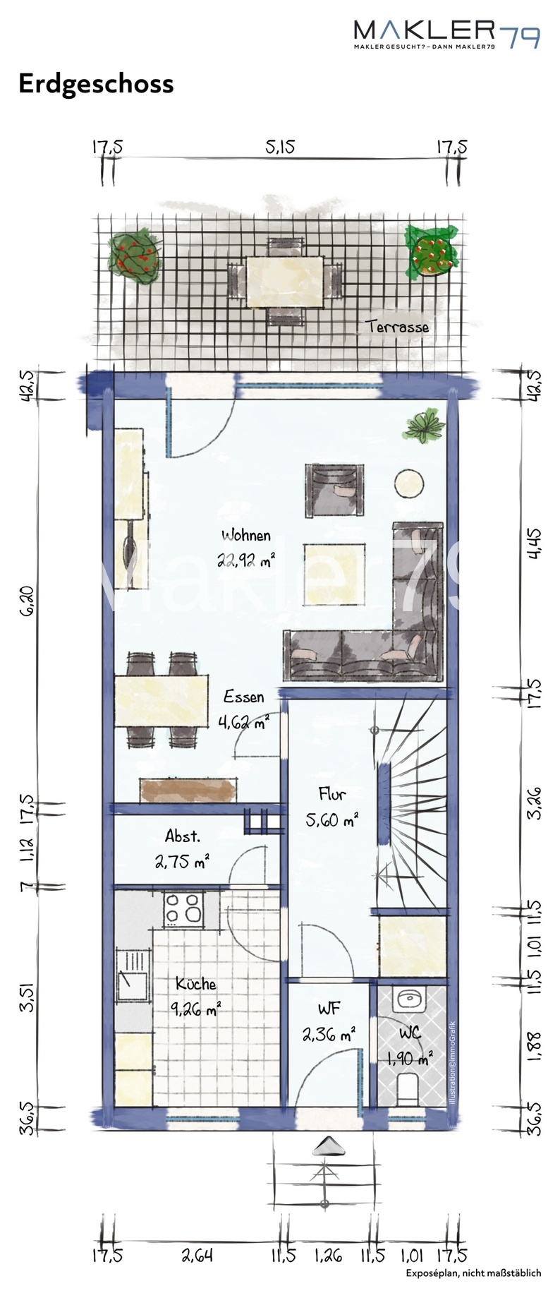 Erdgeschoss Reihenmittelhaus Velpke