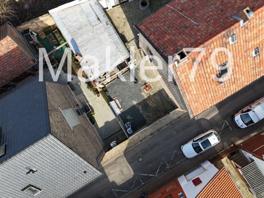 Aussen - Luftaufnahme Einfamilienhaus Frellstedt