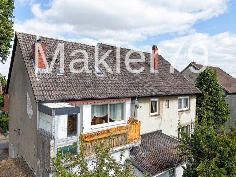 Ansicht Gartenseite Ilsede / Klein Ilsede Zweifamilienhaus Ja richtig ca. 184m� Wohn- und Nutzfl�che f�r nur 159.000EUR in Klein Ilsede