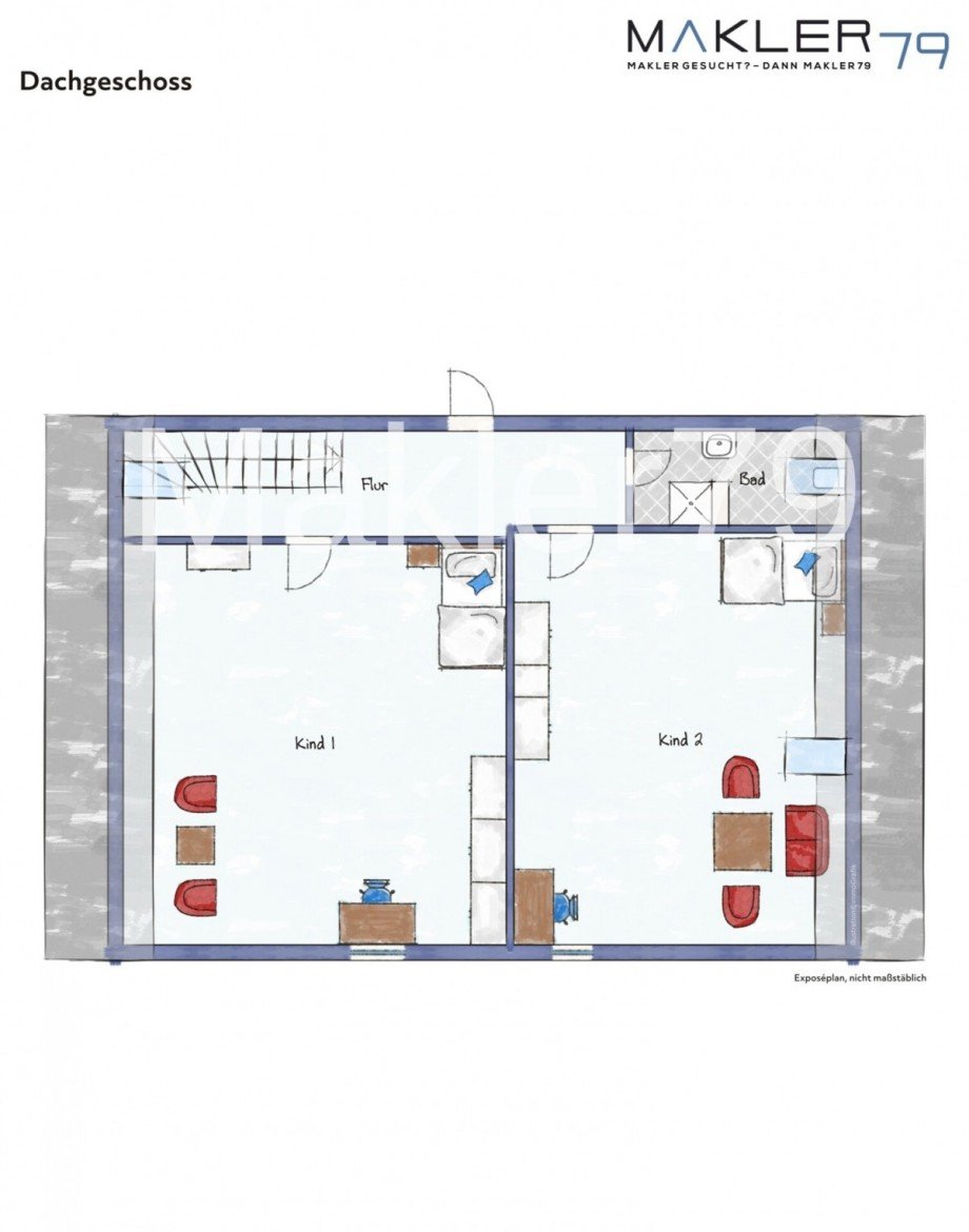 Grundriss DG Bauernhaus Buchhorst / St�tebr�ck